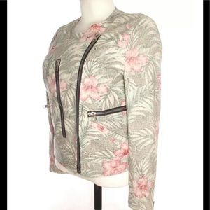 April 77 Women’s Who Tallulah Floral Motorcycle Jacket Size Large.
